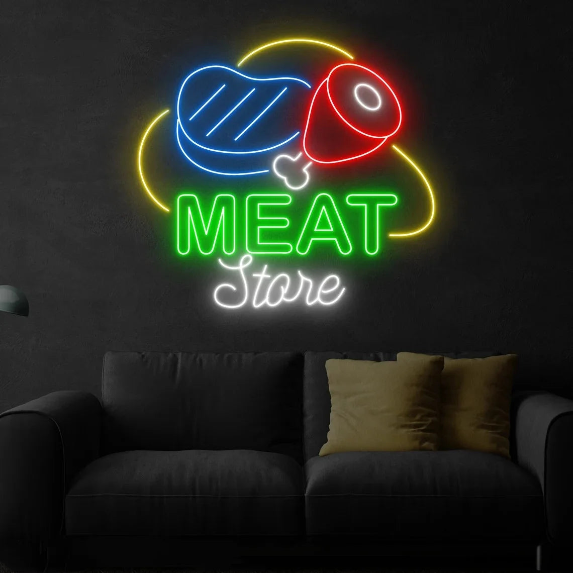 Meat Store Neon Sign