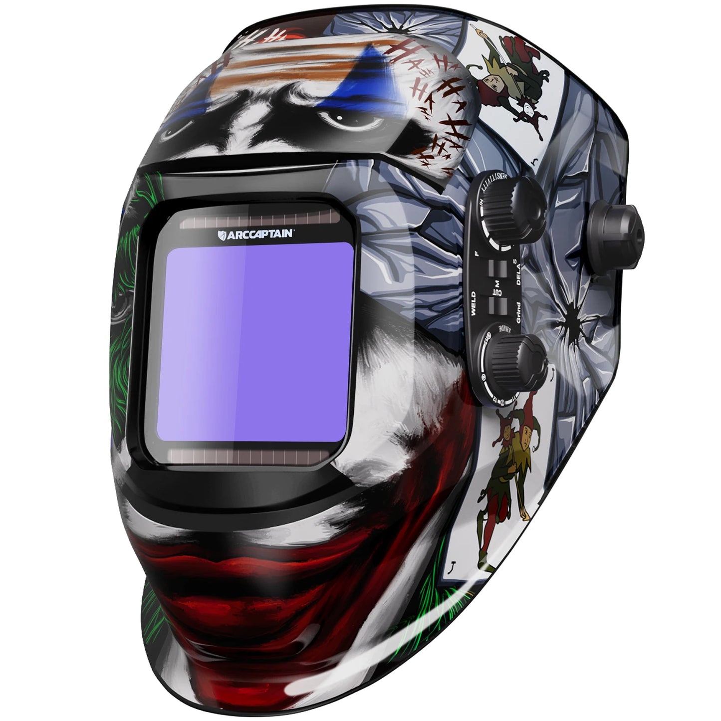 ARCCAPTAIN Welding Helmet Auto Darkening Welding Mask 4 Sensors Solar Cell Powered For TIG MIG ARC Welder