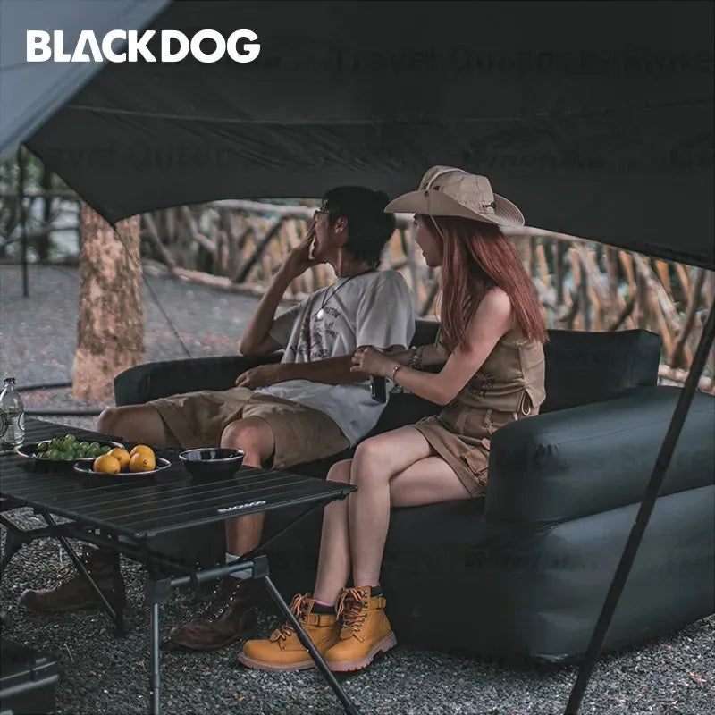 Naturehike Blackdog Air Sofa 1-2 Person Camping Chair Outdoor Beach Inflatable Seat with Pump Folding Backrest Armchair Portable