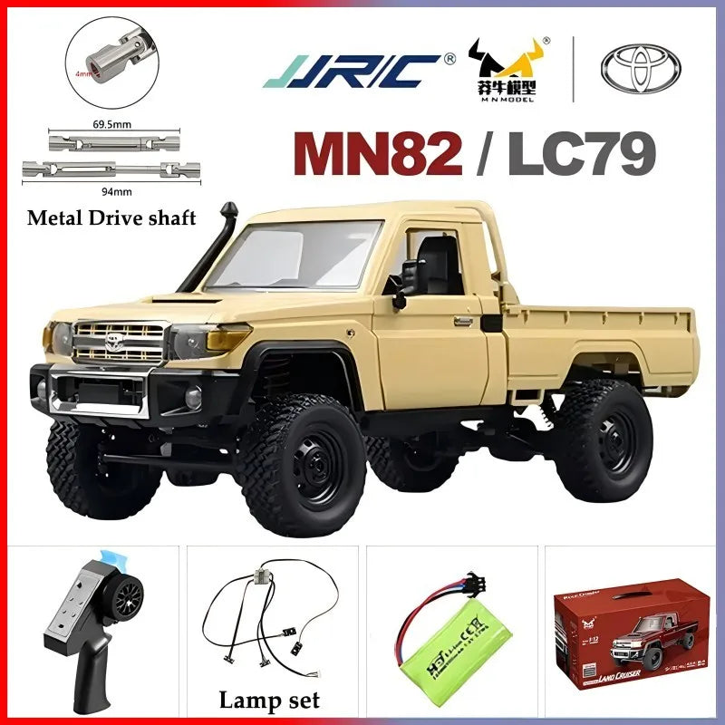 MN82S MN82 Pro Remote Controlled Climbing Off-road Vehicle 1:12 Full scale 4WD For Toyota LC79 Simulation RC Model Toy Rc Car