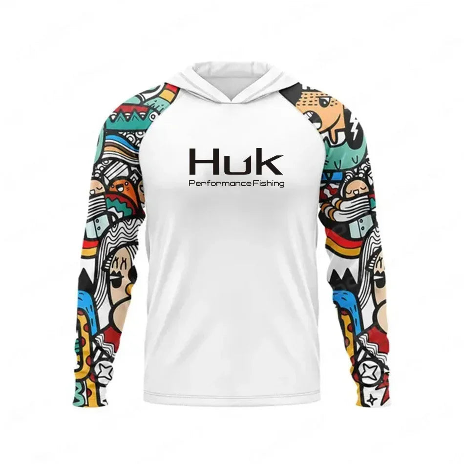 HUK Hooded Fishing Shirts