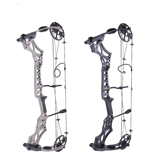 30-70lbs 80% Let Off JUNXING M129 Compound Bow Magnesium Aluminum Alloy Adjustable Right Hand Adult Shooting Hunting Archery Bow