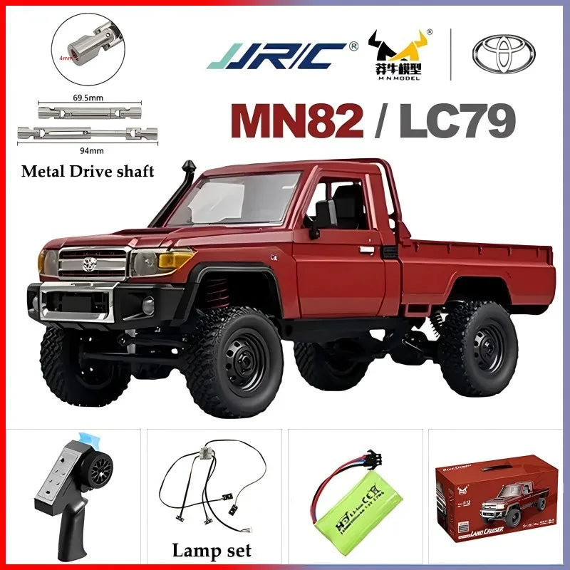 MN82S MN82 Pro Remote Controlled Climbing Off-road Vehicle 1:12 Full scale 4WD For Toyota LC79 Simulation RC Model Toy Rc Car