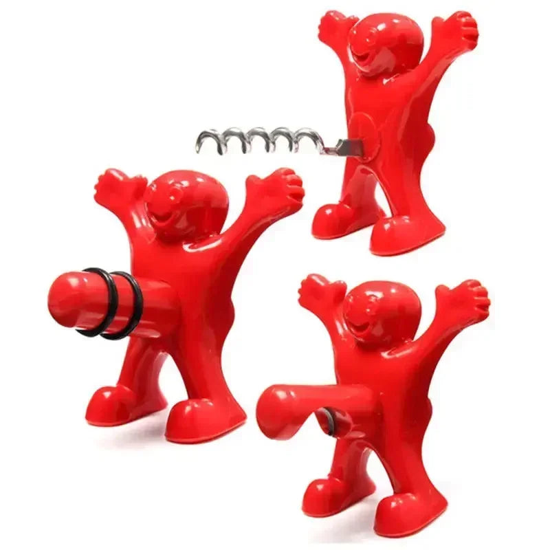 Red Creative Villain Wine Opener