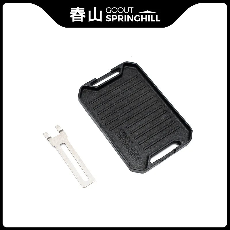 Mini Camping Grill Cast Iron Non-stick