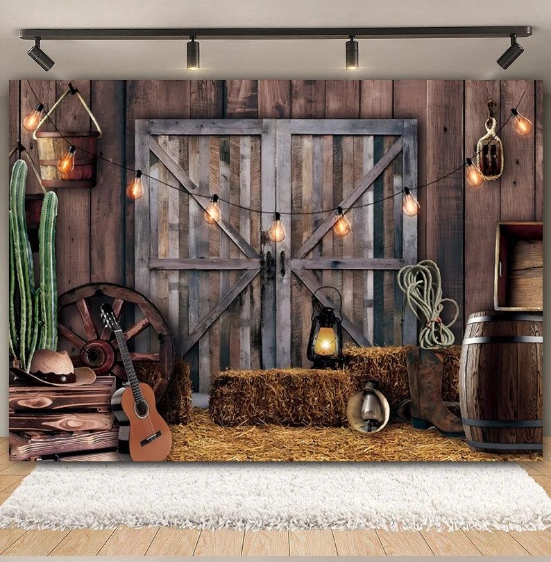 Western Cowboy Party Backdrops