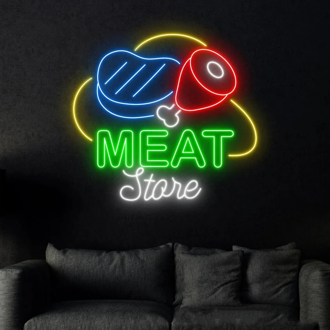 Meat Store Neon Sign