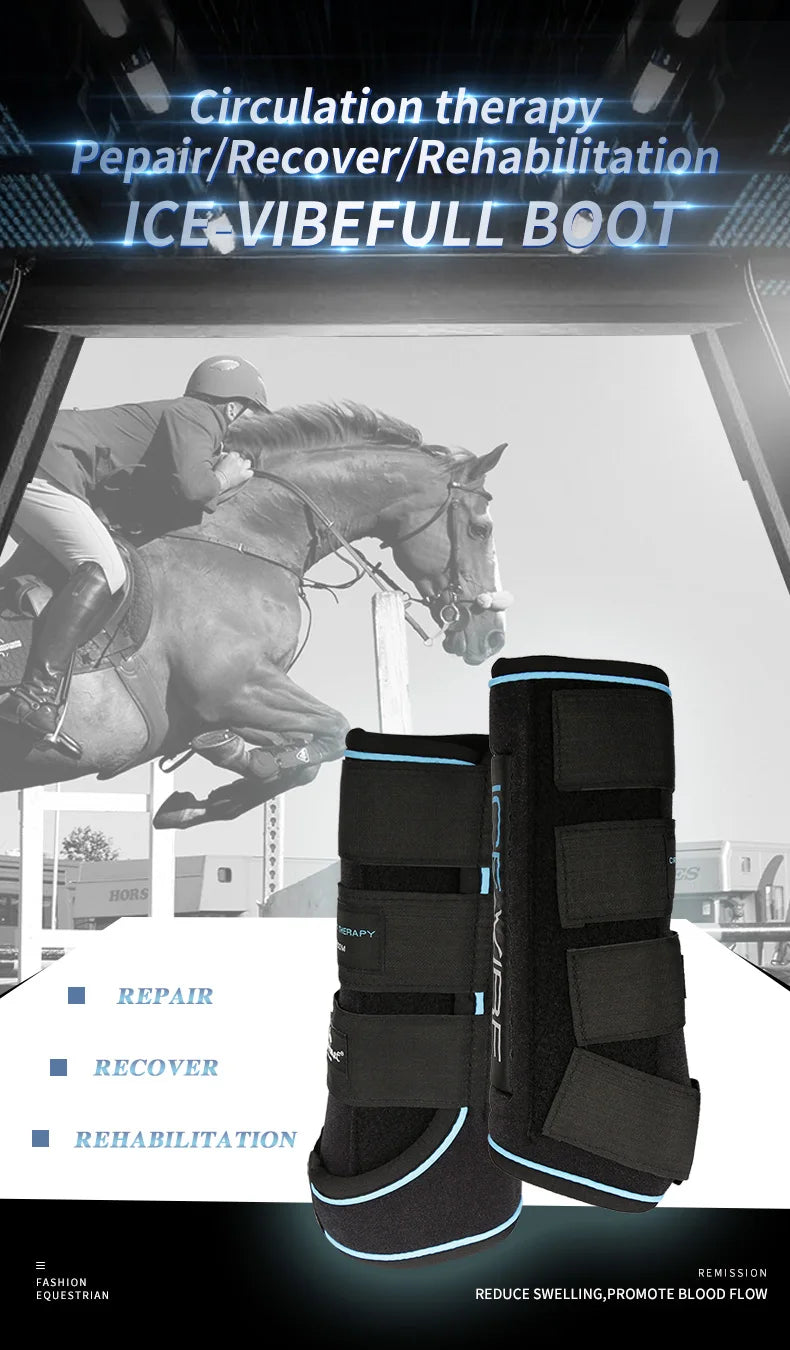 IceVibe Horse Boots, Ice compression