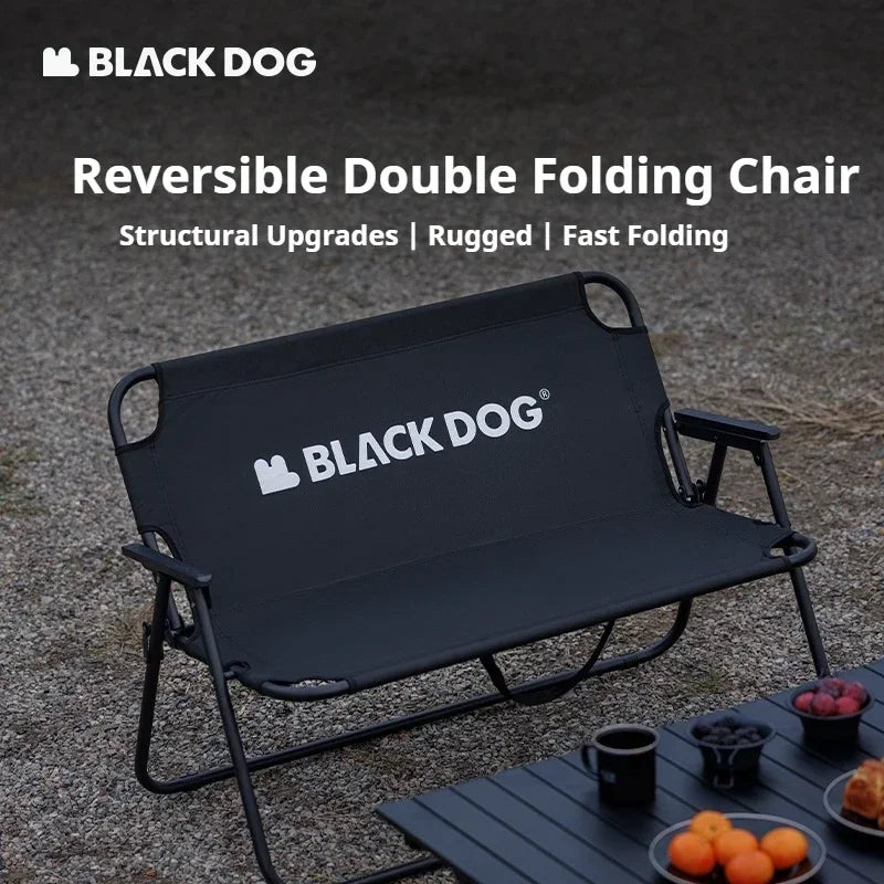 Naturehike BLACKDOG Outdoor Folding Chair Double Chair Portable Camping 600D Tear-resistant