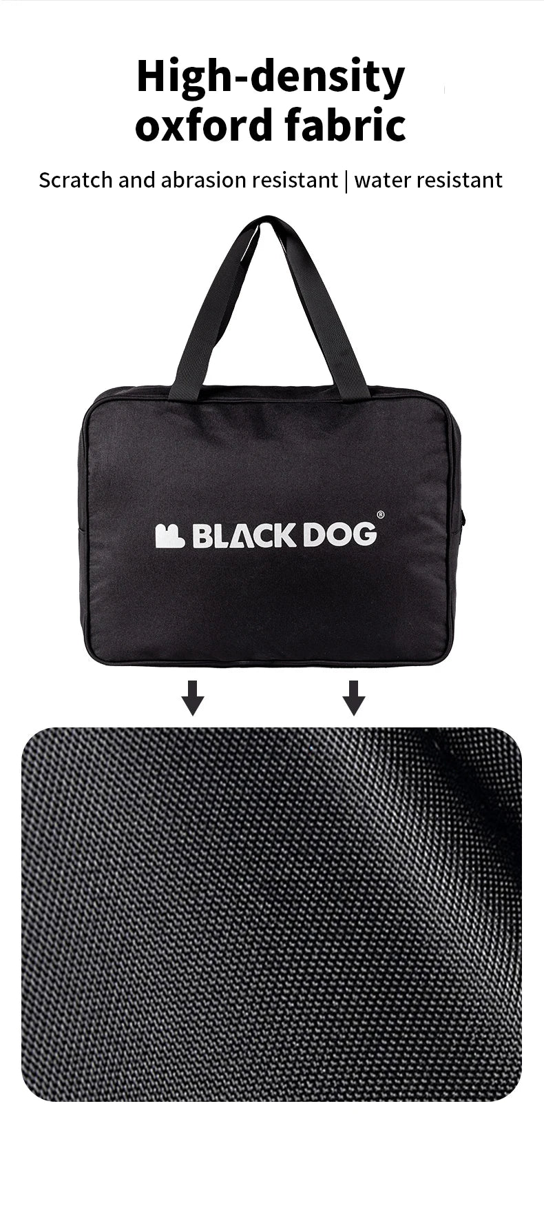 Black Dog Outdoor Travel Multifunctional Storage Bag 30L Large Capacity Storage Bag 900D Oxford Cloth Camping Equipment