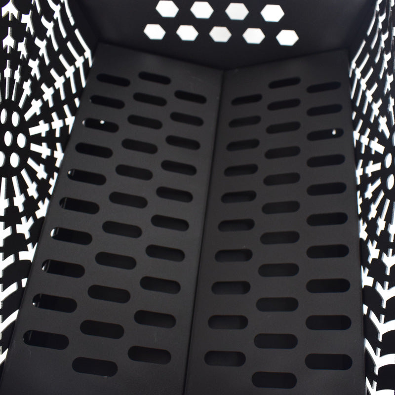 Burning Fire Table Black Plastic Spraying Movable Cold Rolled Plate Carbon Steel Deer Head Folding Stove Warm Pot Burning Pot