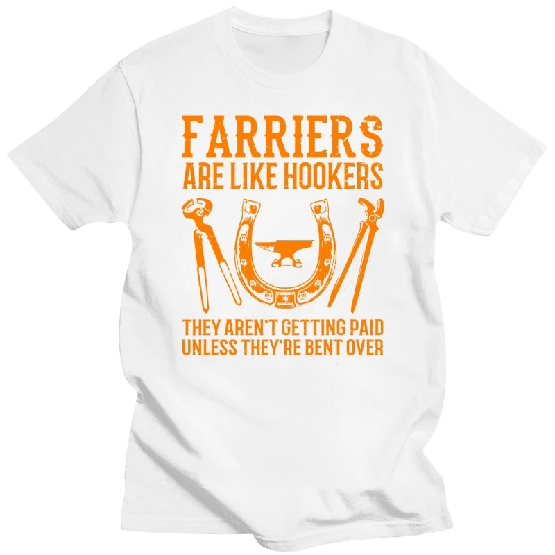 Funny Farrier Gift For Men Women Cool Blacksmith Forger Gag T-Shirt