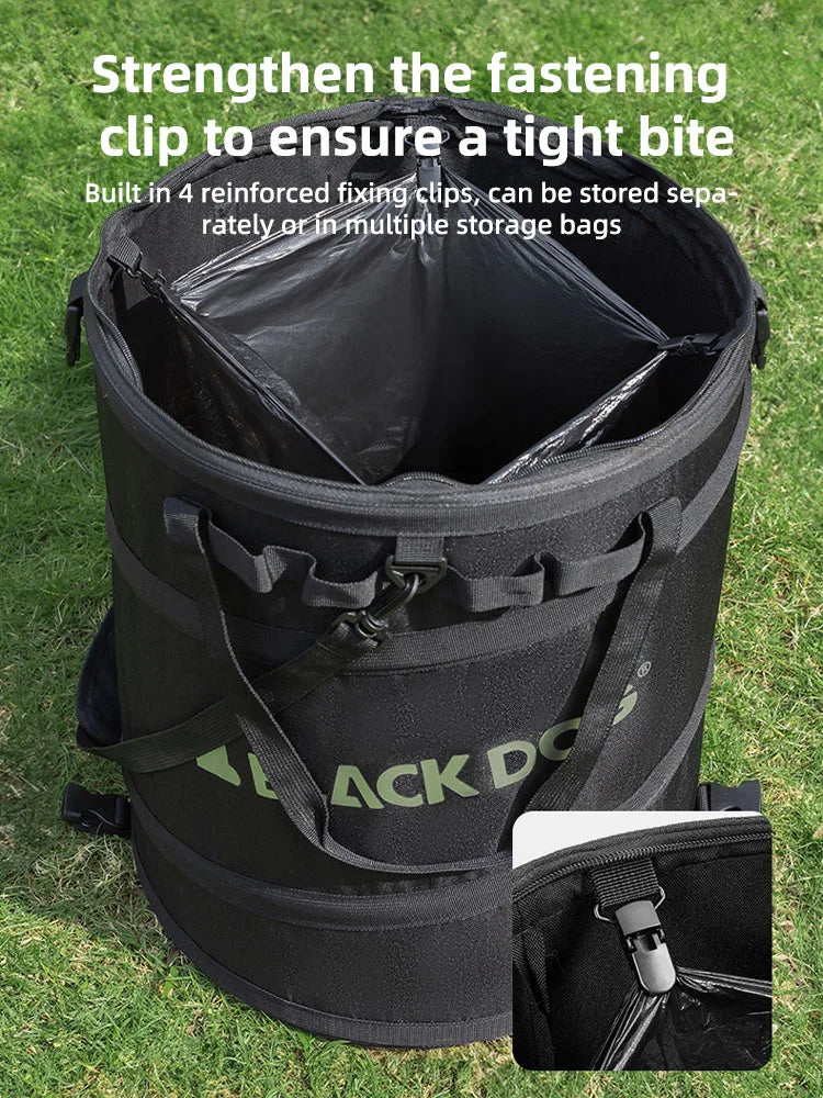 Blackdog Outdoor Camping Bucket Bag Portable Easy Folding Large Capacity Multi-functional Sundry Gear Storage Bag