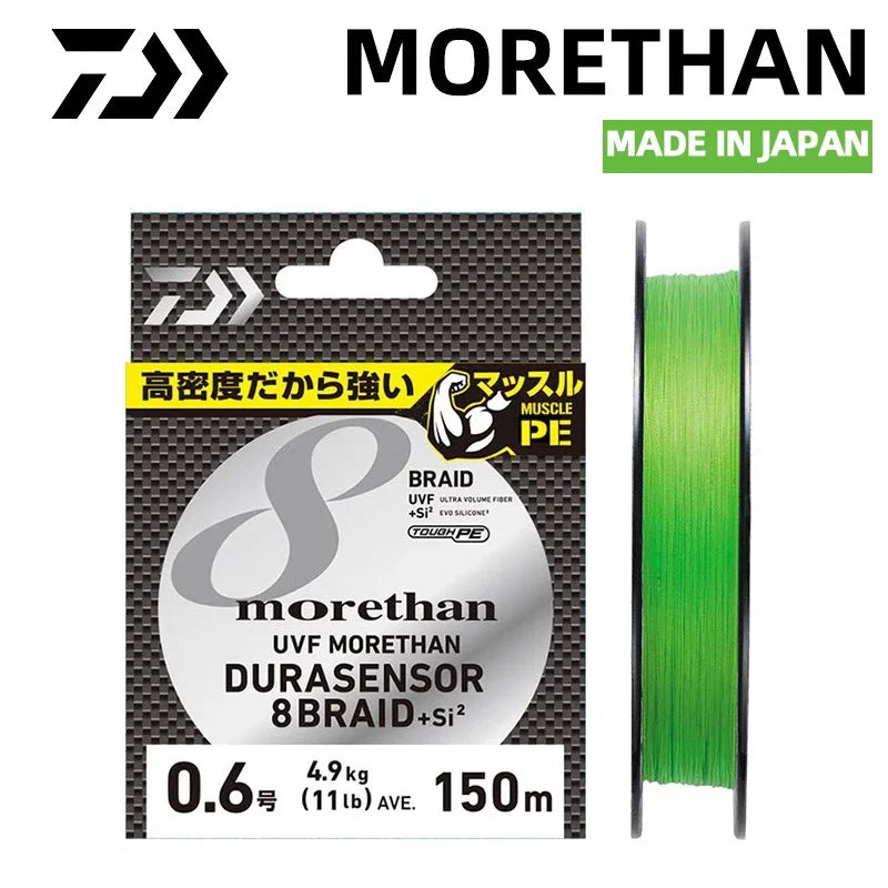 DAIWA MORETHAN  8X PE Fishing Line 150/200M Braided PE