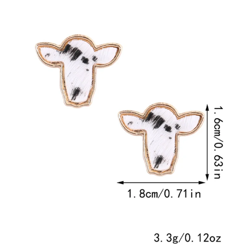 Little Jersey cow earrings