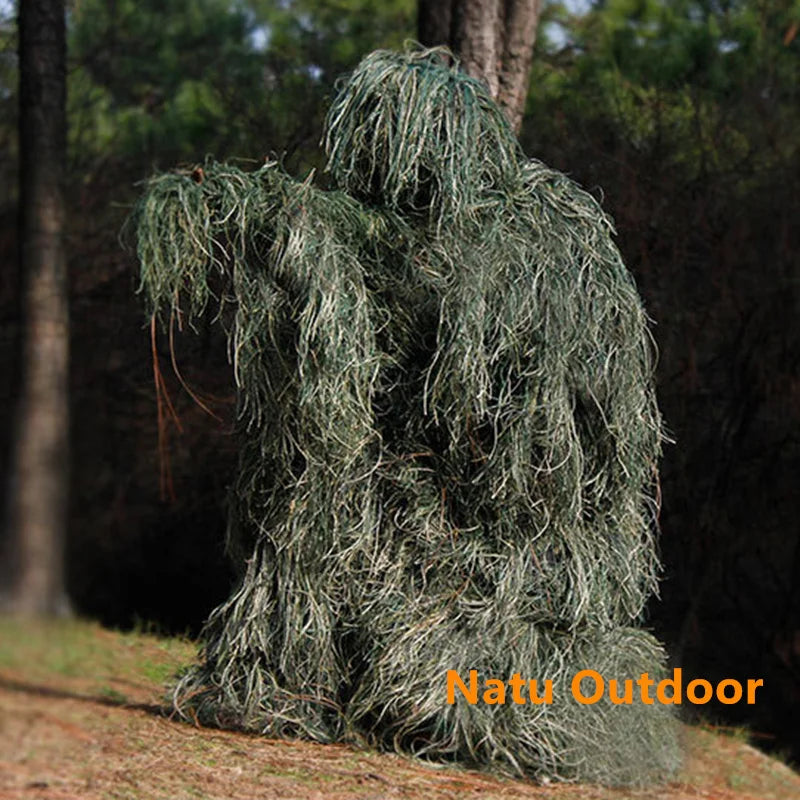 5pcs/set Camouflage Ghillie Suit Yowie Sniper