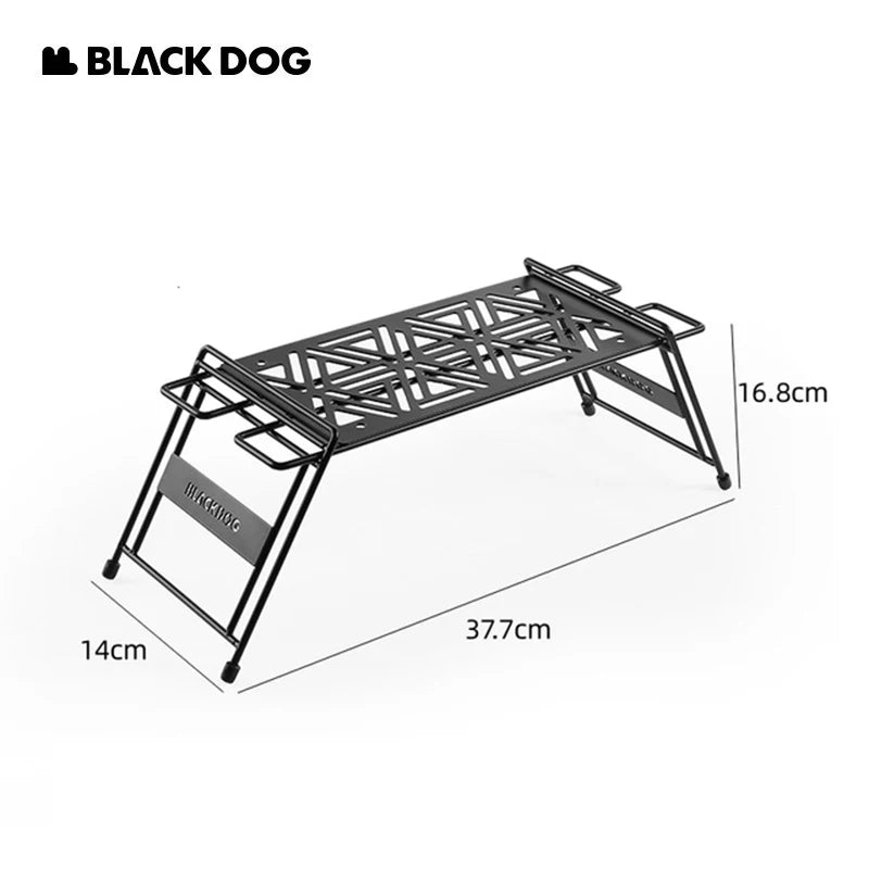 Blackdog Iron Camping Shelf Portable Outdoor BBQ Picnic Hanging Rack Multi-scene Use Outdoor