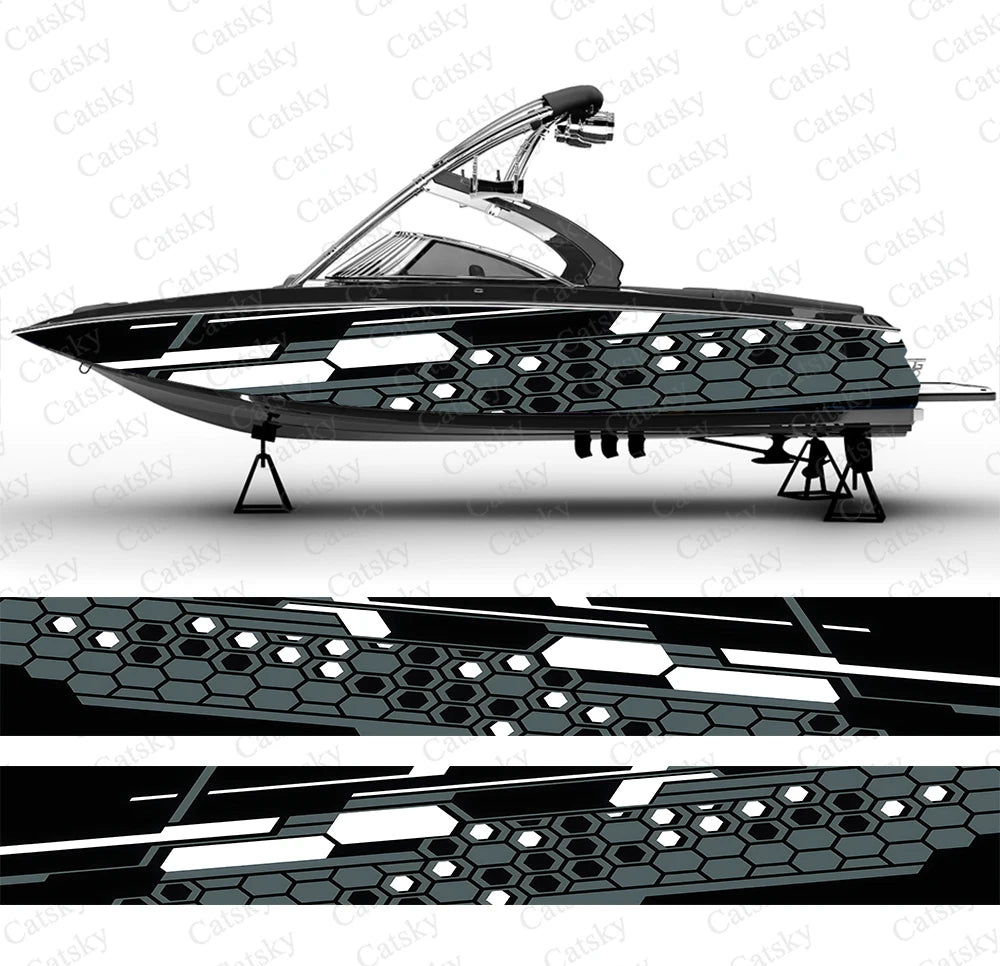 Honeycomb Custom Boat Wraps