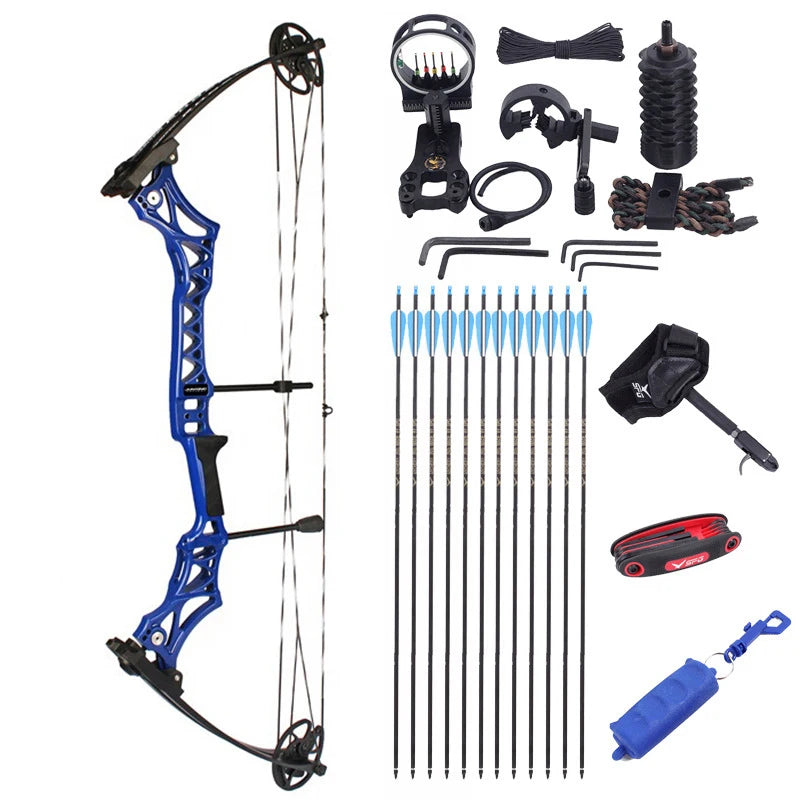 JUNXING M108 Compound Bow 30-55lbs Hunting Fishing Competition Compound Bow Archery