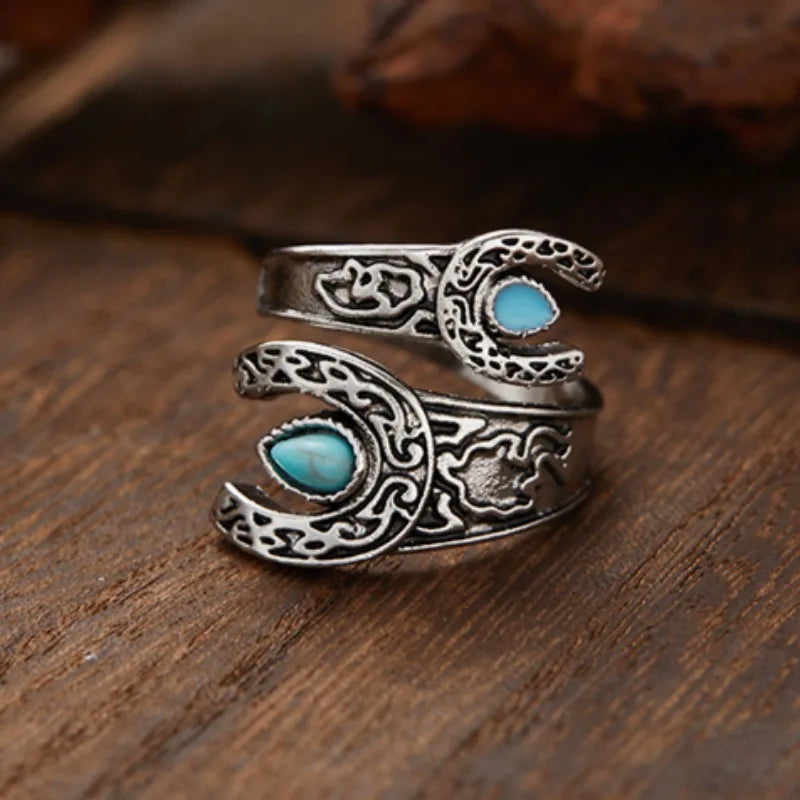 Pro Horse Collection Turquoise Dress Rings