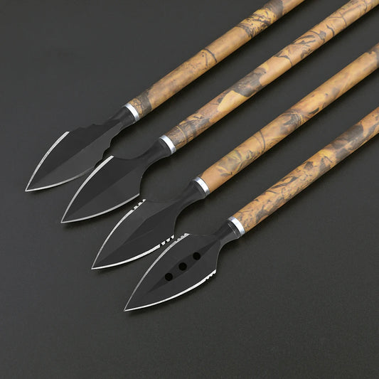 6/12pcs Archery 180-200grain Retro Arrowhead High Carbon Steel Blades Broadheads for Bow Arrow Hunting Shooting Accessories