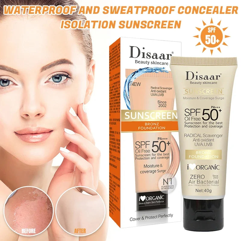 SPF50 Body Sunscreen Facial Whitening Sun Cream Sunblock Skin Protective Cream Anti-Aging Oil-control Moisturizing Body Lotion