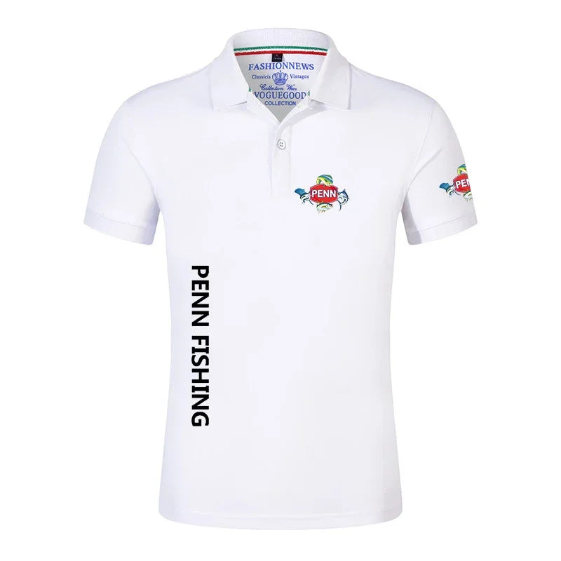 Penn Fishing Reel  Polo Shirt Casual Short Sleeves