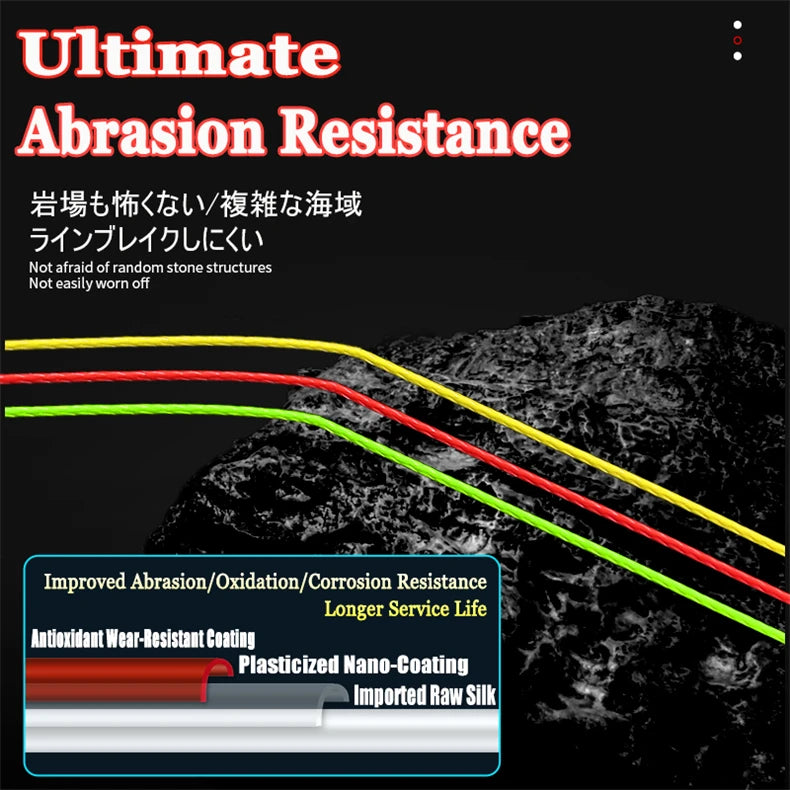 NEW Japan Original Xbraid Upgrade X8 Never Fade Multicolor Multifilament Line Fishing 1000M/500M/300M