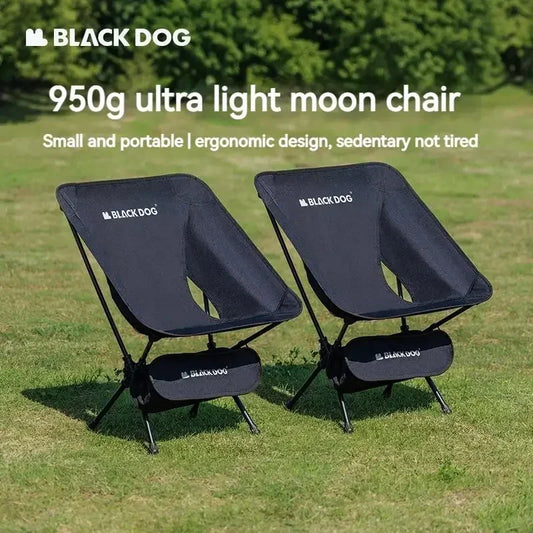 Naturehike BLACKDOG Lightweight Moon Chair Aluminum Double Single Fishing Director Chair Portable