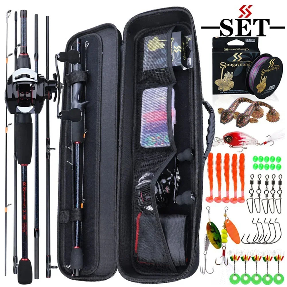 Sougayilang Fishing Rod/Reel/Lure Combos