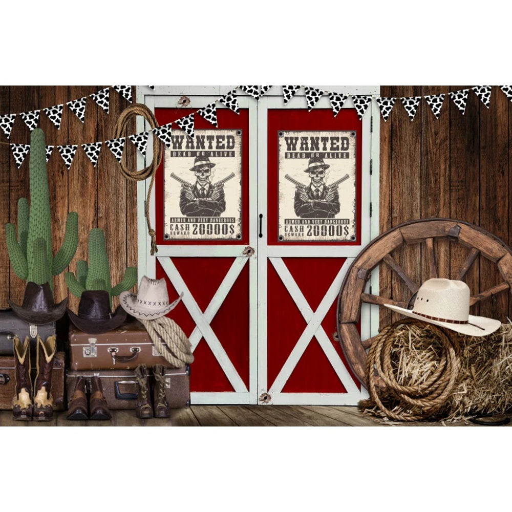 Western Cowboy Party Backdrops