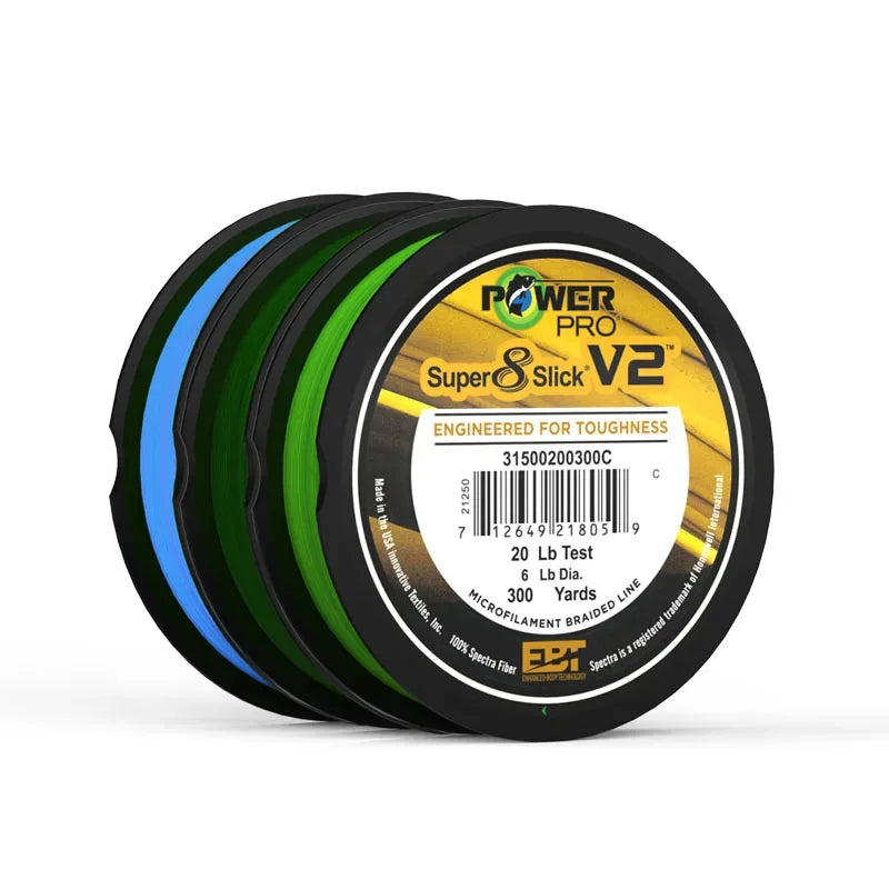 NEW POWER PRO SSV2 Braided Spectra Fishing Line - Length: 300yds, size: 10-80lb USA PE Braid Line for Sea Fishing
