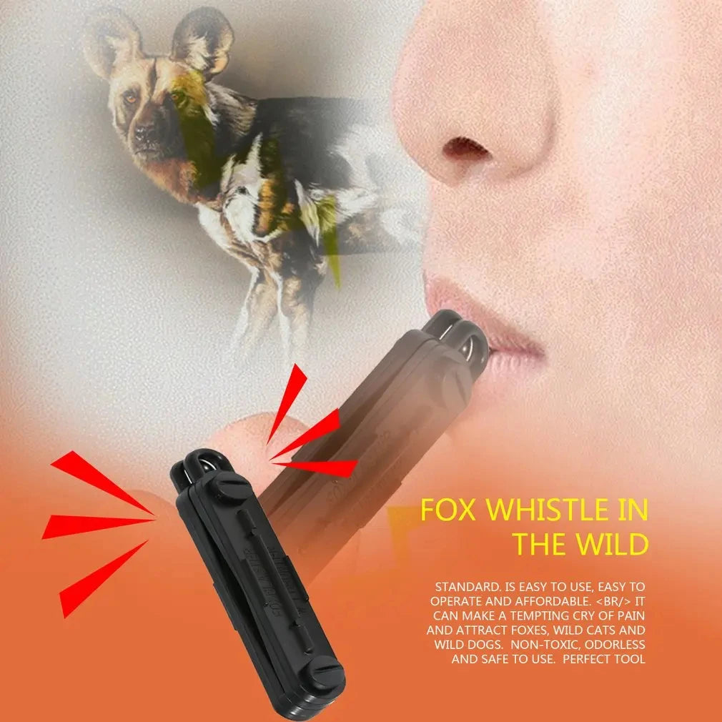 Outdoor Fox Down Fox Blaster Call Black Whistle Predator Hunting Lamping Calling Rabbit Game Caller Animial