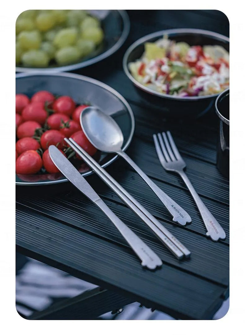 Naturehike Blackdog Tableware Set Stainless Steel Cutlery