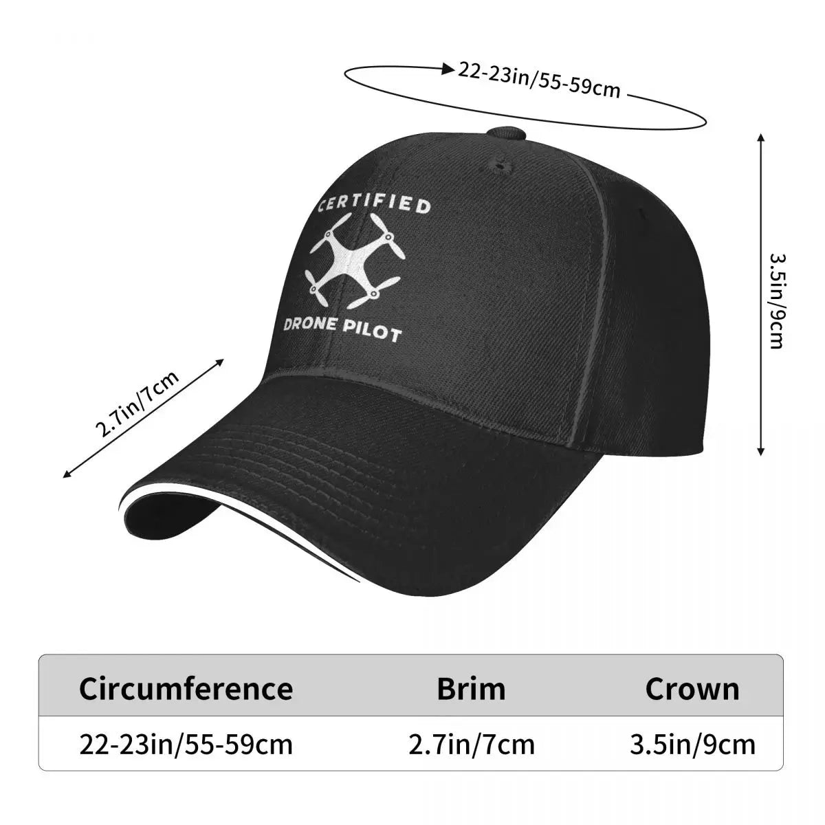 Certified Drone Pilot DJI  Baseball Cap