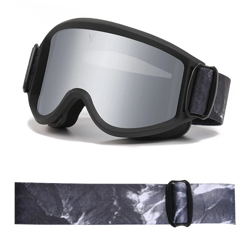 Skiing Goggles Windproof Cycling Motorcycle Goggles Winter Anti-Fog Snowboard Ski Glasses Ski Mask Tactical Goggle Sunglasses