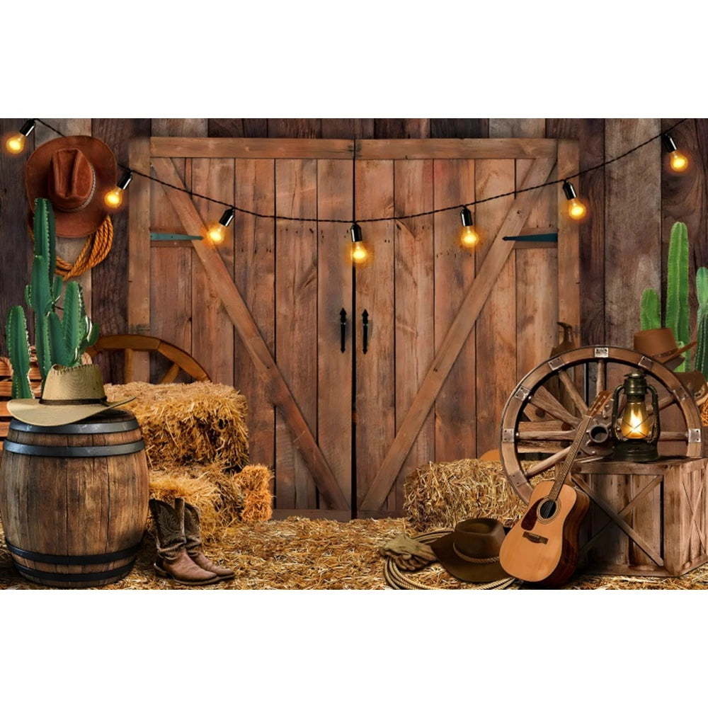 Western Cowboy Party Backdrops