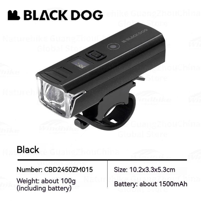 Naturehike BLACKDOG Bike Front Rear Light USB Rechargeable Waterproof Flashlight