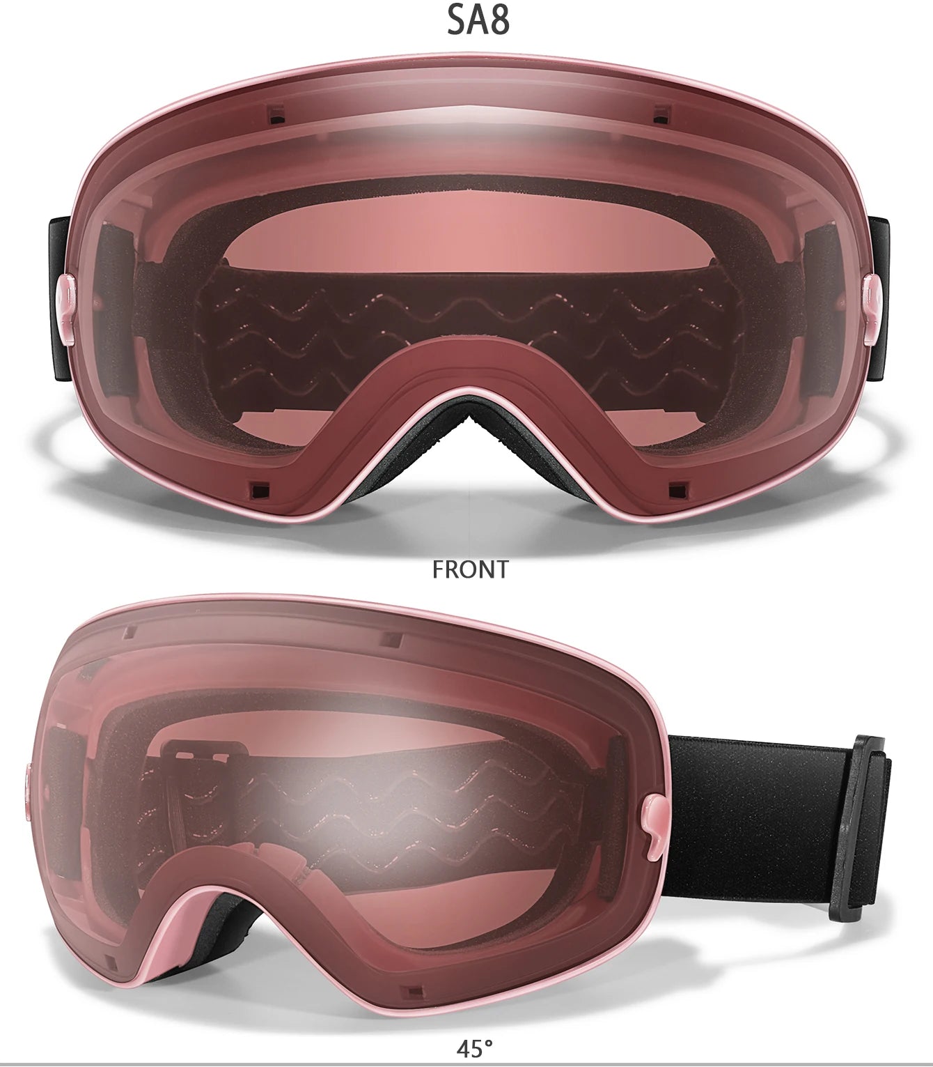 Men Women Outdoor Sports Ski goggles Anti-fog Snowboarding Snowmobile Glasses UV400 Charngeable Lens Teen Charistmas Cycling