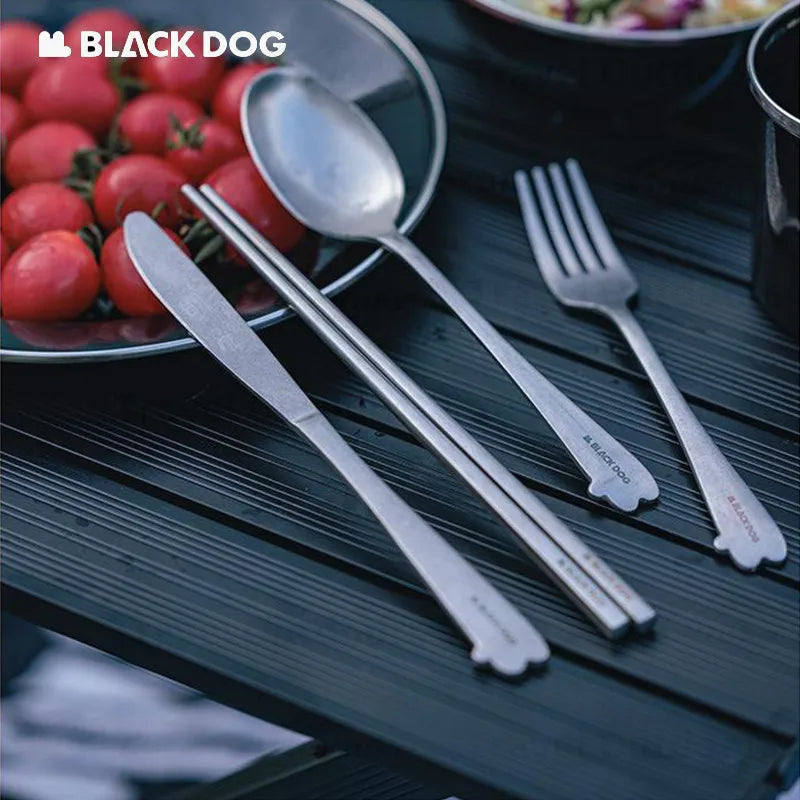 Naturehike Blackdog Tableware Set Stainless Steel Cutlery