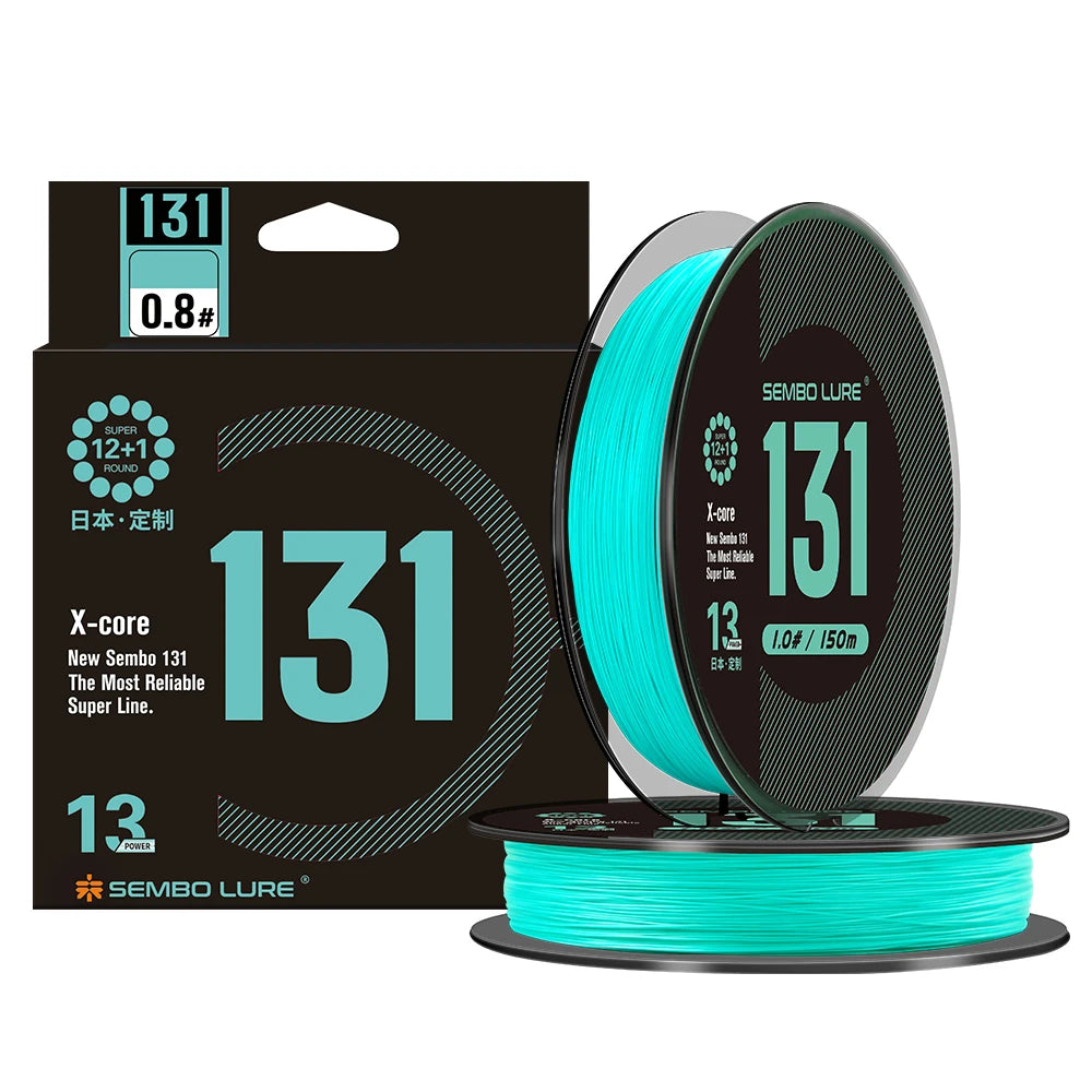 ZUKIBO Sembo 13 Strands Braided Fishing Line Performance Fiber Japan Multifilament PE Line Round Smooth，Thin，Abrasion Resistant