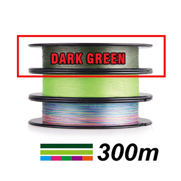 DAIWAPE Fishing Line J-Braid 300M PE 8 strands Fishing Line 14-100LB Japan 8X Braided Fishing Line
