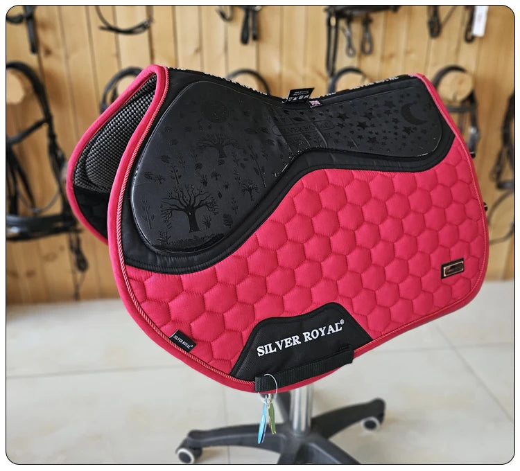 Silicone sweat drawer saddle pad balance pad