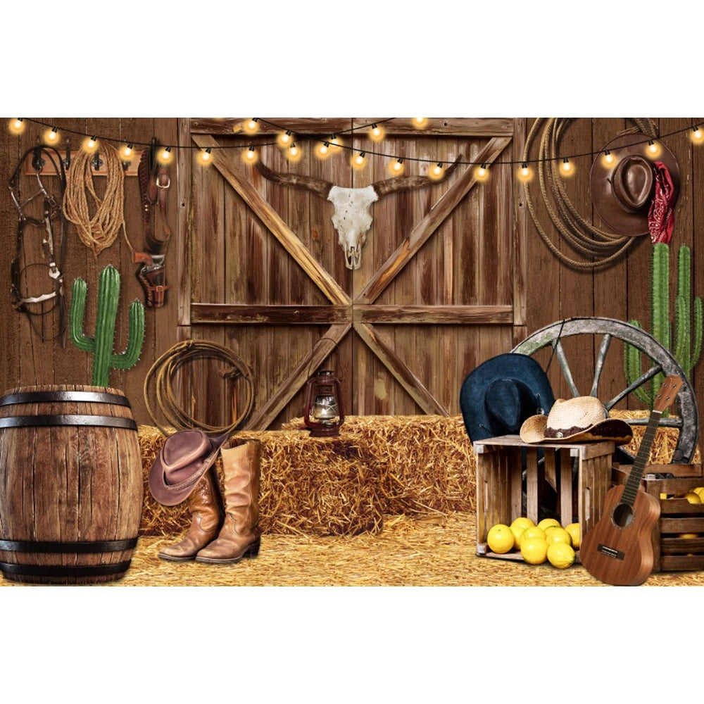 Western Cowboy Party Backdrops