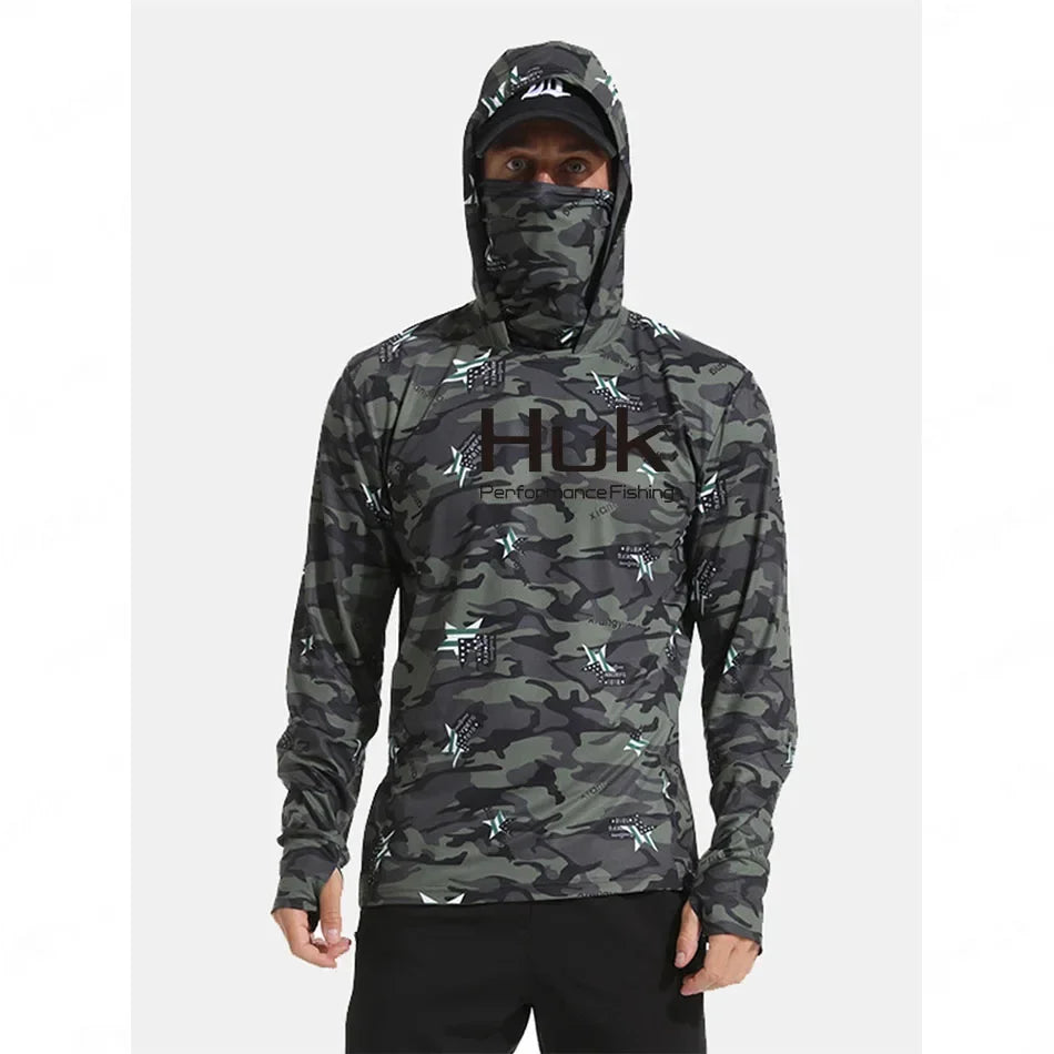 HUK Hooded Fishing Shirts