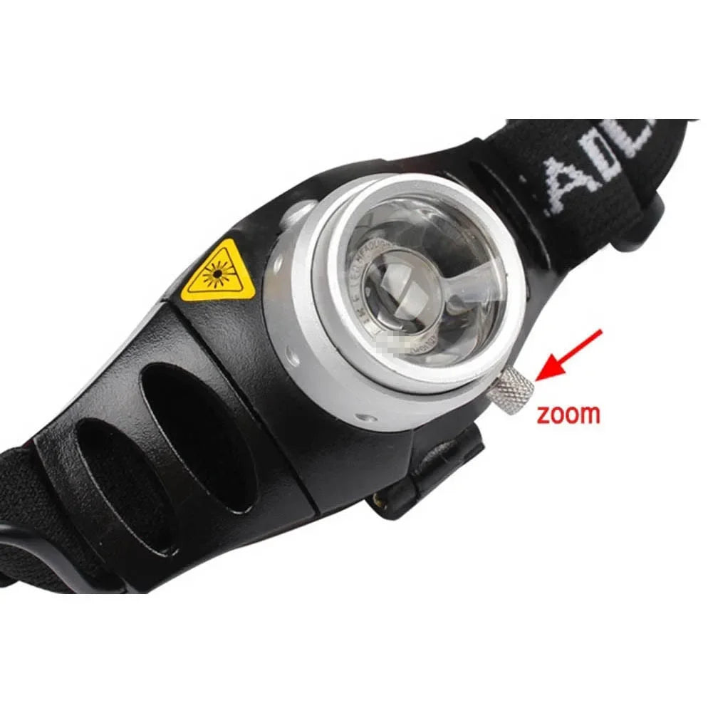 2000 lumens LED Headlight Torch Adjustable