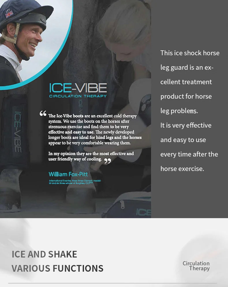 IceVibe Horse Boots, Ice compression