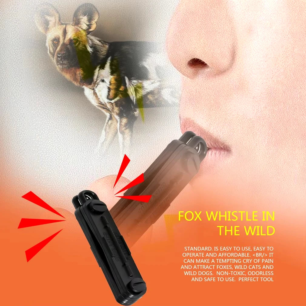 Outdoor Fox Down Fox Blaster Call Black Whistle Predator Hunting Lamping Calling Rabbit Game Caller Animial