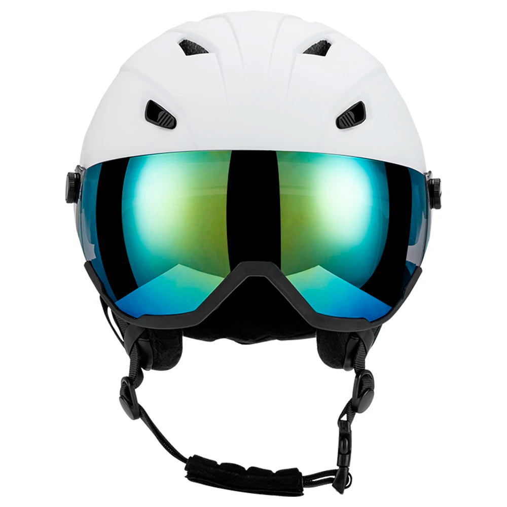 LIXADA Integrated Ski Helmet Men and Women Snowboard Helmet with Removable Visor Goggles Men and Women ‘s Snowboard Wear