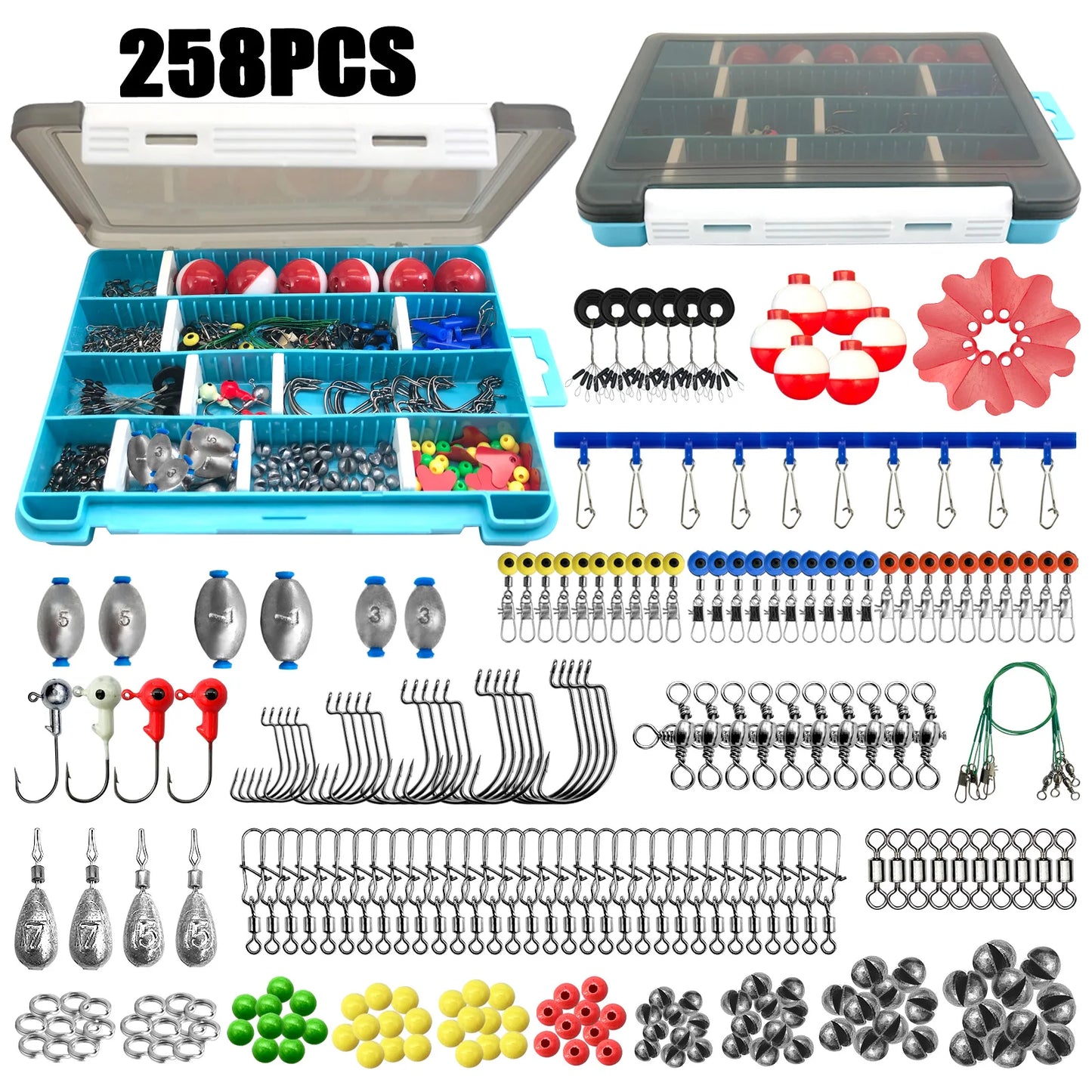 26/30/258/138/139pcs Multipacks Soft plastics/Hardbodies/Spoons